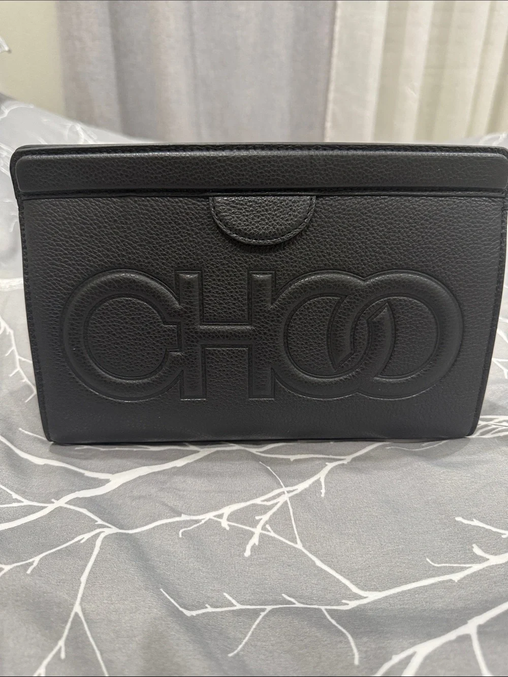 Jimmy Choo Leather Clutch logo